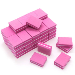 1/50/100/150pcs Mini Nail Buffing Blocks Suitable For Acrylic & Natural Nails 100/180 Grit Nail Buffer Bulk Nail Polishing Block