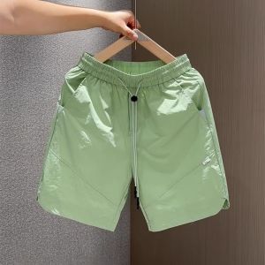 Summer Design Mens Short Sports Pants Thin Quick Dry Versatile Beach Shorts Straight Leg mid Waist Youth Fashion Basic Color