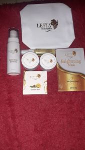 Lesta paketan whitening formula lama+masker+facemist