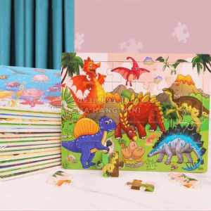 Tranh Ghép Hình Bằng Gỗ (Tranh Xếp Hình) Cho Bé Gồm 30 Mảnh Ghép