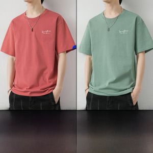 ROMON | Summer Lightweight Printed Round Neck Cotton Short Sleeve T-Shirt