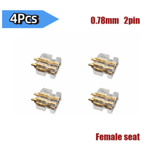 0.78mm Dual Pin Female Socket DIY Headphone Jack Replacement Audio Connector for Earphone Repair HIFI Headphone DIY