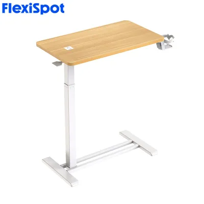 FlexiSpot H7 Height Adjustable Side Table with Cup Holder Overbed Desk for Ergonomic Home Office Use