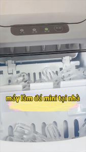 Máy làm đá viên mini dung tích lớn 2.2L Tự động Hoàn thành việc làm băng trong 6-8 phút 9 đá