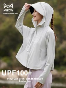 MiiOW | Cat Person Cloak Sun Protection Clothing Ice Silk Cool Feeling Loose Sports Jacket Driving Outerwear New 2025 Summer Style