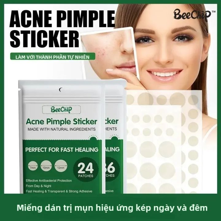 Hydrocolloid Mụn Miếng Dán Vết Thâm Do Dán 24/36 Chiếc Thoáng Khí Chống Thấm Nước Nhẹ Nhàng Không Gây Kích Ứng Da & Chăm Sóc Da Mặt Cho Ốp Lưng