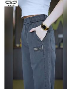 HULIXIONGDI | Tencel Lyocell Summer Slim-fit Loose Straight Jeans