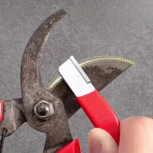 Professional Kitchen Knife Sharpener - Tungsten & Diamond Ceramic Sharpening Stone for All Blades Including Garden Shears