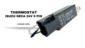 เทอร์โมสตัท อีซูซูเดก้า เซกเซล 5 ขา 24 โวลต์ TMO0014 THERMOSTAT ISUZU DECA ZEXEL 5 PIN 24V เทอร์โมแอร์รถยนต์ เทอร์โมไฟฟ้า เทอร์โมแท่ง