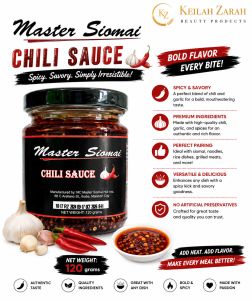 Master Siomai Chili Sauce - Spicy Savory Irresistible - Premium Ingredients - Perfect Pairing - Versatile Delicious - No Artificial Preservatives - Net Weight 120 grams