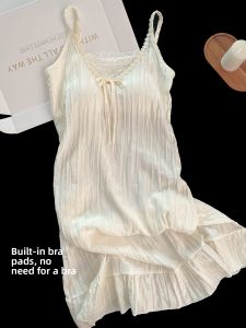 V.C.I | Padded Cloud Cotton Womens Tank Dress Sleeping Wear