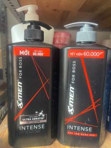 Combo Dầu gội nước hoa 650g + Sữa tắm nước hoa X-Men for Boss Intense 650g