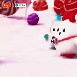 Tuya Smart AI Plush Robot Voice Interactive E-Pet Dynamic LED Eyes Companion Toy USB Rechargeable Present for All Ages