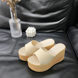 Giày Cưới Gót 9Cm Kích Thước Nhỏ Cô Dâu Dép Đáy Dày Tăng Chiều Cao Thoải Mái Nêm Gót Nền Tảng Giày Sandal Cao Gót