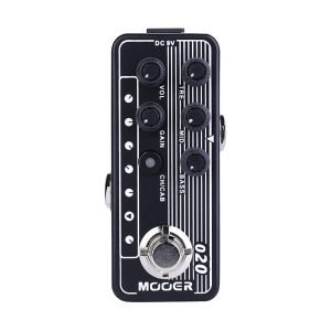 Mooer | MOOER 020 BLUENO Electric Guitar Effects Pedal with Dual Channel Micro Preamp 3 Band EQ Speaker Cabinet Simulation