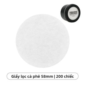 CafeGaGa Giấy Lọc Cà Phê 51mm 53mm 58mm Dùng Một Lần Thân Thiện Với Môi Trường Bột Gỗ Nguyên Espresso Portafilter Giỏ Lọc Nước Có Hộp Bảo Quản Barista Phụ Kiện