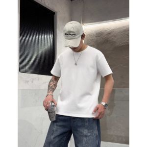 Áo Thun Cotton Cổ Tròn Rộng Rãi Cỡ Lớn 300 Pound Phong Cách Cơ Bản Màu Trơn Đa Năng Cho Nam Và Nữ Mùa Hè Thường Ngày