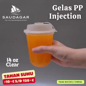 Gelas Cup PP Injection 14 oz / Gelas Thinwall 400 ml