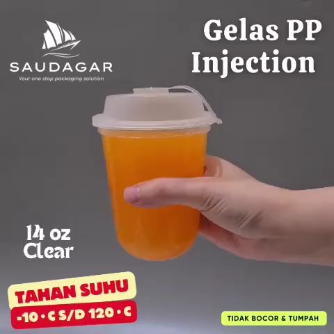 Gelas Inject Gelas Cup PP Injection 14 oz / Gelas Thinwall 400 ml | Lazada Indonesia