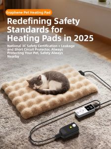 CHONGXIAOSHUAI | Graphene Electric Heating Pad Pet Heater Anti-Bite Leak-Proof