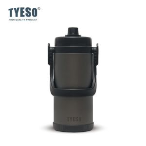 TYESO | TYESO Insulated Water Bottle Portable Sports Vacuum Flask with Strap&Straw Stainless Steel Dual-drinking Kettle for Outdoor/Camp