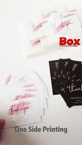 Kad Terima Kasih Thank You Card 100pcs Greeting Card Wishes Card Happy Birthday Message Card