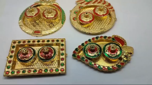 Haldi Kumkum Box Set | Roli Chawal Box for Wedding Rakhi and Pooja Use (Pack of 1 pc)