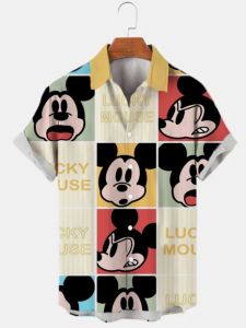 Áo Sơ Mi Cổ Bẻ in 3D Rộng Rãi Cổ Điển Áo Thun Nam Mùa Hè Thường Ngày Áo Thun Cotton Pha Trộn 100% Áo Thun Thường Ngày