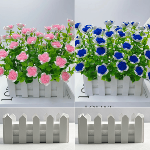 Handmade Beaded Rose Flower Material Kit Rural Style Activity Flocking DIY Simulation Home Decoration Accessories