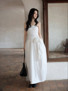 seemon | Đầm Trắng Mềm Mại Elegance cho Mùa Xuân/Hè