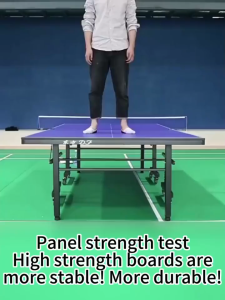 Standard Table Tennis Table Rainproof and Sunproof with Wheels Collapsible Ping-Pong Table