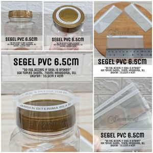 SEGEL BOTOL PLASTIK 6cm 6.5cm 7cm botol sambal diameter 6cm jar toples 340ml 650ml 700ml hexagonal segel pvc GROSIR TOPLES BOTOL LANGSUNG PABRIK BOTOL TOPLES jayastore18