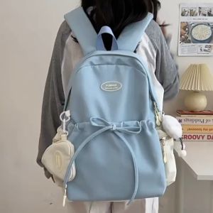 【Widget gratis*2】Tas Sekolah Wanita Ins Besar Korea lucu tas bahu Volume Tinggi Tas Ransel Laptop Import Fashion Volume Tinggi Backpack Siswa