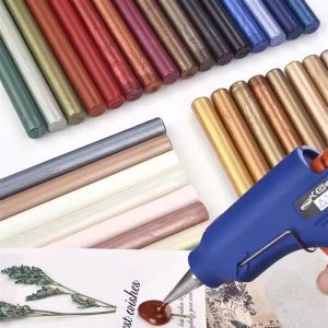 10Pcs Seal Wax Sticks for Melting Glue Gun Sealing Wax Sticks Wedding Party Invitation Sealing Wax for Fashion Gift Decoration