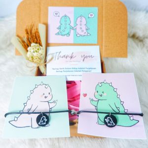 (2PCS) GELANG DINO COUPLE MAGNET + BOX