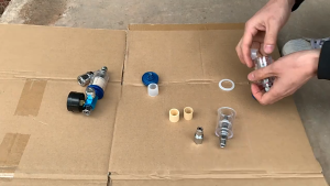 Regulator Udara HVLP 1/4 dengan Pengukur & Filter Mini – Pengatur Tekanan Adjustable