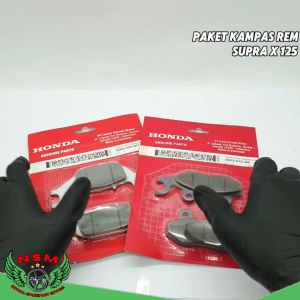 PAKET 2ITEM KAMPAS REM CAKRAM DEPAN SUPRA X 125 + DISPAD CAKRAM BELAKANG SUPRA X 125