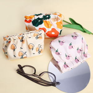 เครื่องสำอางลิปสติก กระเป๋าสตางค์ ขนาดเล็ก สำหรับผู้หญิง กู้เก็บ บัตร เหรียญ พิมพ์ลายผล น่ารัก