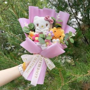 Sanrio | Artificial Flowers Creative Sanrio Hellokitty Bouquets Christmas Birthday Valentine Mothers Day Graduation Gifts