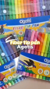 [WOVI STATIONERY] Spidol Warna Fiber Tip 12 warna / 18 warna / 24 warna Agatis / Spidol Warna Agatis [SET]