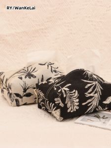 กล่องใส่ผ้าเช็ดหน้าผ้าฝ้ายลินินหรูหราสำหรับห้องนั่งเล่น ห้องน้ำ รถยนต์ กล่องใส่ผ้าเช็ดหน้าแบบสร้างสรรค์