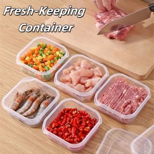 Stackable Microwave-Safe Food Containers for Veggies Meat Ginger Grains - Kitchen & Camping Use