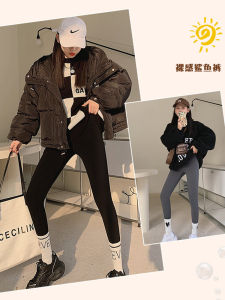 กางเกงโยคะผ้าขนแกะหนาสำหรับผู้หญิง กางเกงขายาวทรงเดฟที่เข้ารูปสำหรับฤดูหนาว กางเกงโยคะทรงสลิมฟิต กางเกงขายาวผู้หญิงแบบสวมลำลอง