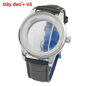 Đồng Hồ Cơ GMT Mặt Số Kem Cổ Điển NH34 Kim GMT Phụ Kiện Đồng Hồ Seiko Độ Chế Mặt Số 35mm Phụ Kiện Độ Vỏ Đồng Hồ