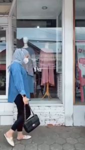 LUNA DENIM OVERSIZE SHIRT/KEMEJA JEANS ZRA VIRAL 9064