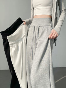 High Waist Straight Leg Casual Pants Womens Solid Color Comfortable Breathable Street Style Fashion plus Size Trousers