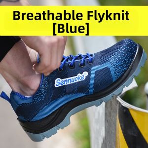 SENNUOKE | Breathable Lightweight Anti-Smash Anti-Puncture Steel-Toe Safety Shoes