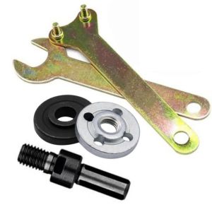 Universal Drill Adapter with Flange Nut Kit Drill to Grinder Holder for Cutting Disc Polishing Wheel & Metal Cutting