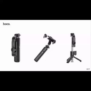Hoco K17 Figure mini live broadcast stand ไม้เซลฟี่บลูทูธ พร้อมขาตั้ง และปุ่มซัตเตอร์ Wireless tripod selfie stand สามารถถ่ายภาพตนเอง และภาพหมู่ได้อย่างอิสระ ขนาดพกพาสะดวก นํ้าหนักเบา ดีไซน์สวย ทันสมัย