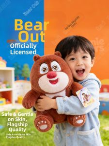 HECAN | Cute Cartoon Bear Brothers Stuffed Toy Birthday New Year Gift